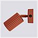 Lampada Da Parete Karbon Rosso Ocra Con Interruttore Sl. 1636 - Minimalista Lampada Da Parete Ocra Rossa 16x8x8 Cm - Foto miniatura 6