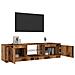 Mobile Porta TV con LED Legno Antico 140x40x35,5 cm Multistrato - Foto miniatura 5