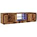 Mobile Porta TV con LED Legno Antico 140x40x35,5 cm Multistrato - Foto miniatura 6