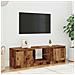 Mobile Porta TV con LED Legno Antico 140x40x35,5 cm Multistrato - Foto miniatura 7