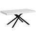 Tavolo allungabile 90x200/304cm Karida bianco frassino gambe antracite - Foto miniatura 1