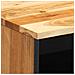 Comodino 40x33x46 cm in Legno Massello di Acacia - Foto miniatura 3