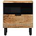 Comodino 40x33x46 cm in Legno Massello di Acacia - Foto miniatura 8