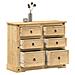 Cassettiera Corona 110x43x91 Cm In Legno Massello Di Pino - Foto miniatura 1