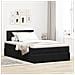 Pouf Letto Con Materasso Nero 120x190 Cm Velluto - Foto miniatura 3