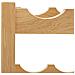 Lusso Casadino -  Cantinetta Per 6 Bottiglie 37x21x21 Cm Legno Massello Di Rovere - Foto miniatura 4