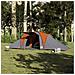 Tenda da Campeggio a Cupola 6 Persone Grigio e Arancione - Foto miniatura 2
