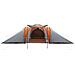 Tenda da Campeggio a Cupola 6 Persone Grigio e Arancione - Foto miniatura 5