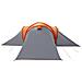 Tenda da Campeggio a Cupola 6 Persone Grigio e Arancione - Foto miniatura 8