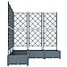 Vaso da Giardino con Trellis 5 pz Grigio Chiaro 120x120x125.5 cm - Foto miniatura 5