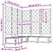Vaso da Giardino con Trellis 5 pz Grigio Chiaro 120x120x125.5 cm - Foto miniatura 8
