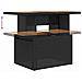 Set Divani da Giardino con Cuscini 7pz Nero Polyrattan Acacia - Foto miniatura 7