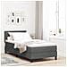Letto Box Spring con Materasso Grigio Scuro 80x200 cm in Tessuto - Foto miniatura 2