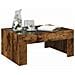 Tavolino da Salotto con LED Infinity Rovere Fumo 70x50x30 cm - Foto miniatura 5