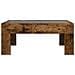Tavolino da Salotto con LED Infinity Rovere Fumo 70x50x30 cm - Foto miniatura 6