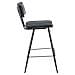 Set Di 2 Sgabelli Da Bar Fernand In Similpelle Nera - Foto miniatura 5