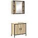 Set di Mobili da Bagno 2 Pezzi Rovere ingegnerizzato - Foto miniatura 1