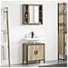 Set di Mobili da Bagno 2 Pezzi Rovere ingegnerizzato - Foto miniatura 2