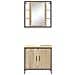 Set di Mobili da Bagno 2 Pezzi Rovere ingegnerizzato - Foto miniatura 7
