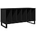 Mobile per dischi  Nero Rovere 100x38x48 cm in Legno ingegnerizzato - Foto miniatura 1