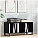 Mobile per dischi  Nero Rovere 100x38x48 cm in Legno ingegnerizzato - Foto miniatura 2