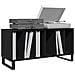 Mobile per dischi  Nero Rovere 100x38x48 cm in Legno ingegnerizzato - Foto miniatura 3