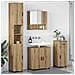 Set di mobili per il bagno con porta 4 pcs rovere artigianale - Foto miniatura 2