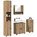 Set di mobili per il bagno con porta 4 pcs rovere artigianale - Foto miniatura 3