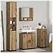 Set di mobili per il bagno con porta 4 pcs rovere artigianale - Foto miniatura 4