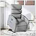Poltrona Alzapersona Reclinabile Grigio Chiaro in Tessuto - Foto miniatura 2