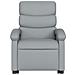 Poltrona Alzapersona Reclinabile Grigio Chiaro in Tessuto - Foto miniatura 9