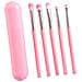 Set Di 5 Pennelli Per Ombretto - Setole Sintetiche Morbide Per Sfumature Perfette Pink - Foto miniatura 1