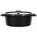 Casseruola Ovale In Ghisa 29cm Nera - Mep129n - Foto miniatura 1