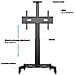 5834 Supporto TV a parete 190,5 cm (75") Nero - Foto miniatura 12