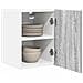 Armadio pensile Riga Grigio Sonoma e Bianco 30 x 31 x 40 cm - Foto miniatura 3