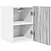 Armadio pensile Riga Grigio Sonoma e Bianco 30 x 31 x 40 cm - Foto miniatura 5