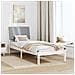 Struttura del letto Bianco 80 x 200 cm Pino massello - Foto miniatura 4