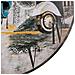 Orologio Da Parete In Legno Nero D34x2h - Foto miniatura 8