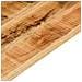 Piano per Tavolo 110x50x2,5cm Rettangolare Legno Mango Grezzo - Foto miniatura 7