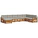Set divani con cuscino 8 pcs Grigio Naturale e Chiaro - Foto miniatura 1