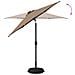 Parasol da Giardino con Luci LED 230 x 230 cm Poliestere - Foto miniatura 5
