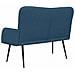 Sofa a Due Posti Blu 115 x 61 x 87 cm Tessuto - Foto miniatura 6