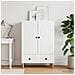 Credenza Bianco 66 x 34,5 x 95 cm Legno ingegnerizzato - Foto miniatura 2