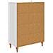 Credenza Bianco 66 x 34,5 x 95 cm Legno ingegnerizzato - Foto miniatura 7