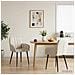 Sedie da pranzo 2 pcs Velluto (V) Crema 57 x 50 x 85 cm - Foto miniatura 2