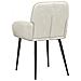 Sedie da pranzo 2 pcs Velluto (V) Crema 57 x 50 x 85 cm - Foto miniatura 5