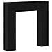 Cornice per camino Rovere Nero 102 x 18 x 100,5 cm - Foto miniatura 1