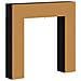 Cornice per camino Rovere Nero 102 x 18 x 100,5 cm - Foto miniatura 8