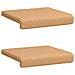 Cuscino per panchina 2 pz Tessuto Sherpa Beige Profondità 35 cm - Foto miniatura 6
