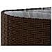 Set Divani da Giardino 10pz con Cuscini in Polyrattan Marrone - Foto miniatura 9